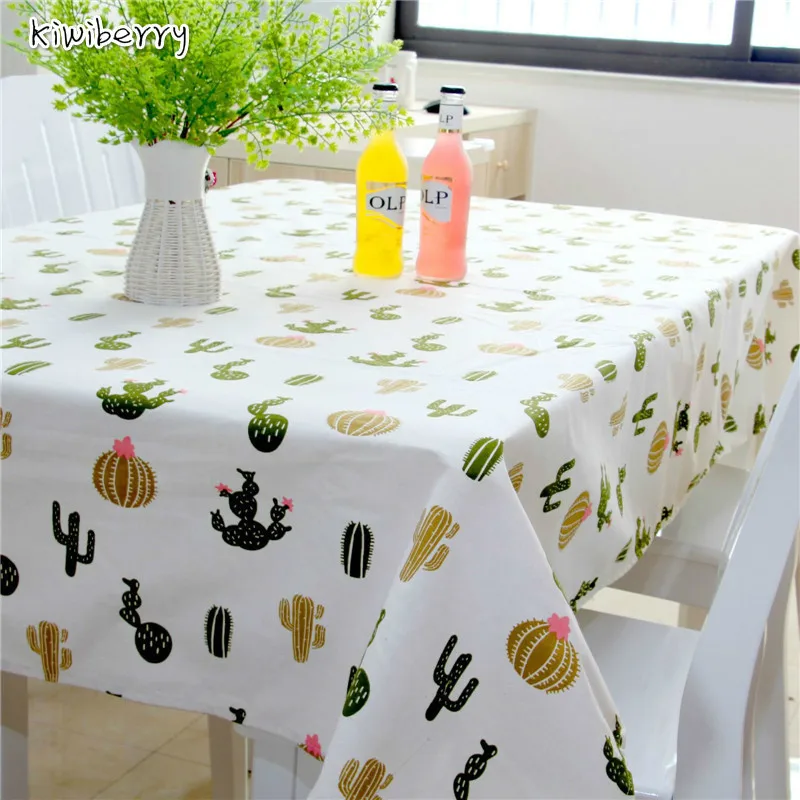 

2019 New StyleTable Cloth Cute Plant Rectangular Linen Disposable Tablecloths mexico Party House Decorative Dining Table Cover