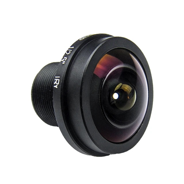 1.7mm Fisheye Lens 5Megapixel For HD CCTV IP Camera M12 Mount 1/2.5" F2