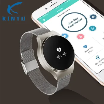

Kinyo Smart Wristband Smart Band Blood Pressure Heart Rate Watch Waterproof Pedometer Touchpad Fitness Tracker Bracelet Pk Mi 2