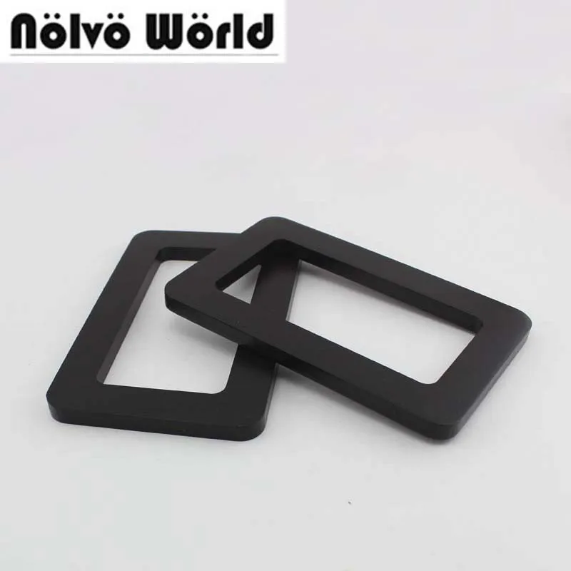 

2 Pairs=4 Pieces,16X10cm Black rectangular wooden Handles For Sew Bag,Purse Handle Rectangle Wood Bag Handles Crafts Material