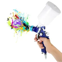 Professional HVLP Airbrush Paint Spray Gun Gravity Feed sandblaster for Car Furniture Finishing Coat Painting 1.4mm Nozzle 600cc