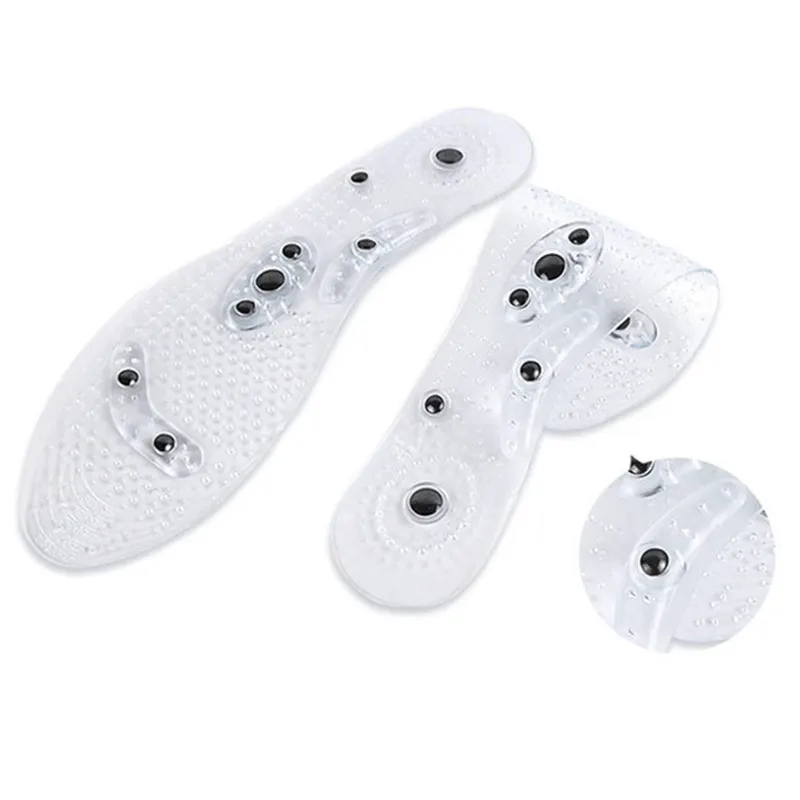 Running Gel Magnetic Massage Feet Shoe Insoles Men Women Slimming Therapy Acupressure Insoles Absorption Pads orthopedic Insole