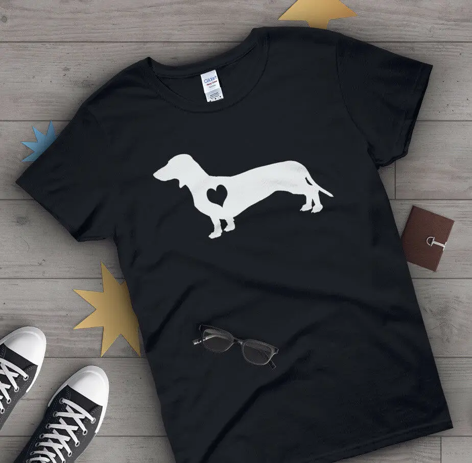 Футболка с таксой S M L 1-4XL Мужская и женская любимая собака подарок для собаки Doxie