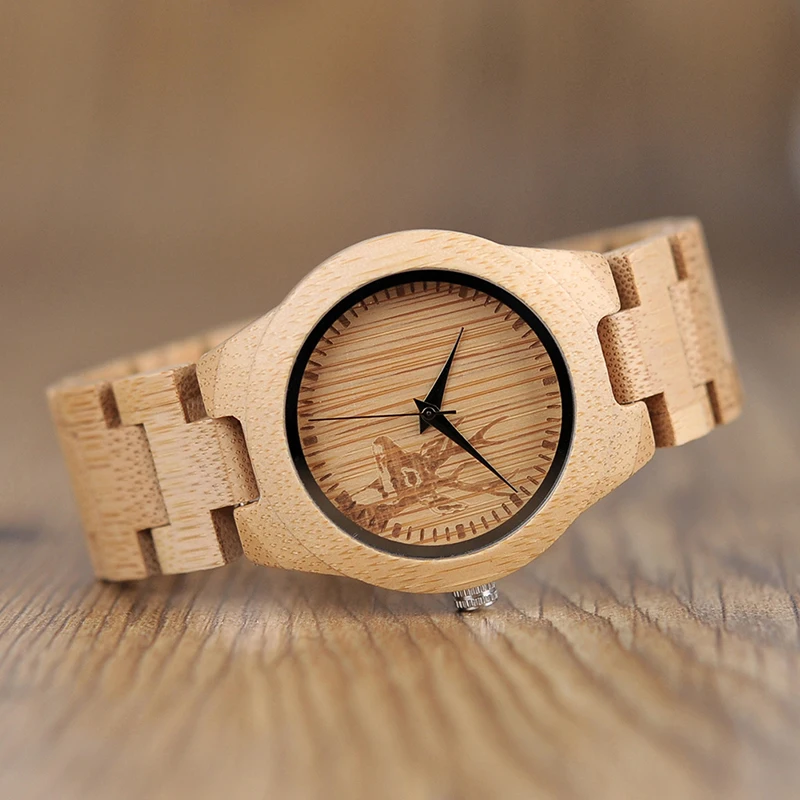 BOBO BIRD E04 женские модные бамбуковые часы с рисунком оленя и лося, японские кварцевые часы с бамбуковым ремешком, лучший подарок для дам Relojio
