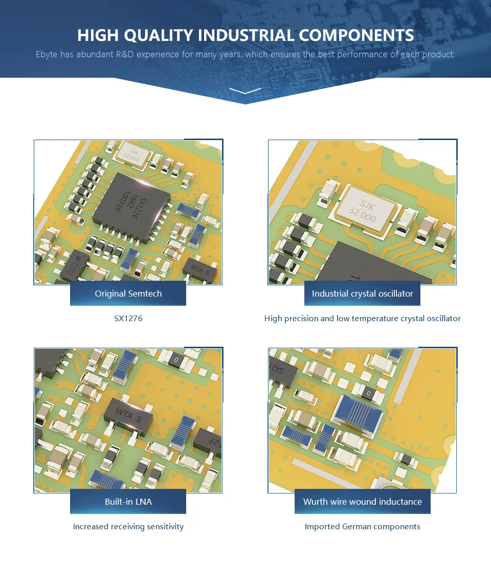 LoRaWAN 868MHz SX1276 LORA 1 Вт РЧ модуль iot SPI E19-868M30S с длинным диапазоном беспроводной радиочастотный передатчик приемник отверстие для штампа IPEX антенна