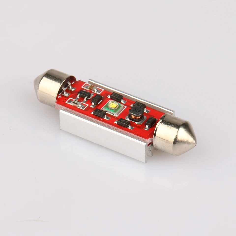 

2pcs Car Festoon Dome LED Reading Lamp Bulb Light 31mm 36mm 39mm 1 SMD Canbus Car Light Source White light