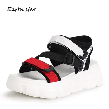 

Casual Shoes Women Chunky Sandals zapatos de mujer Summer Beach sandalias mujer 2019 chaussures femme Platform Ladies footware