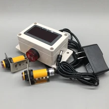 Contador eletrônico de indução automática, linha de produção de contagem de correia transportadora, equipamento de transporte contador infravermelho display led