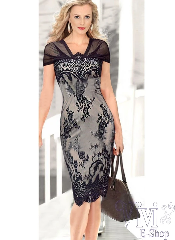 Black knee length dress outfit men