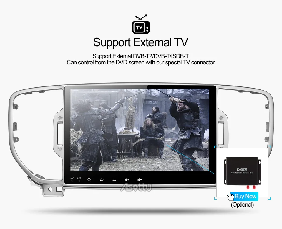 Flash Deal Asottu CKX59060 IPS android Octa Core car dvd player for KIA sportage 2016 2017 KX5 gps navigation 1 din car stereo head unit 15