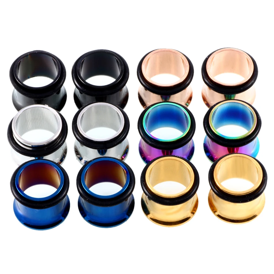Surgical Steel Ear Plugs Gauges Earrings For Women Men Ear Plug Flesh Tunnel Piercing Expander Stretcher Jewelry 2Pcs/lot piercing jewelry,body piercing earrings,ear piercing jewelry,metal jewelry,body piercing jewelry,body jewelry