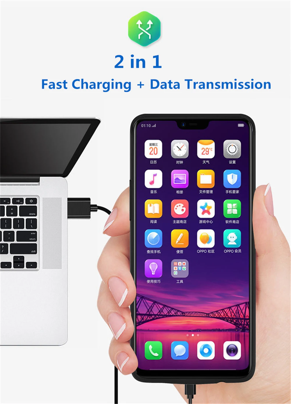 Kqjys 6800mah Case de Carregamento da Bateria Externa para Oppo A7x Case da Bateria Banco de Potência Portátil Carregador de Bateria Cases para Oppo A7x Estojos p/ carregador de bateria 8 Estojos p carregador de bateria