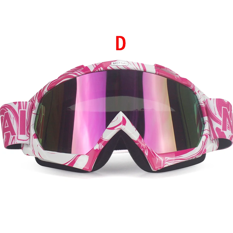 Мужские и wo мужские очки для мотокросса MX внедорожная маска, шлем, очки для лыжного спорта, мотокросса, спорта, гонок, ветрозащитная защита от пыли - Цвет: D1