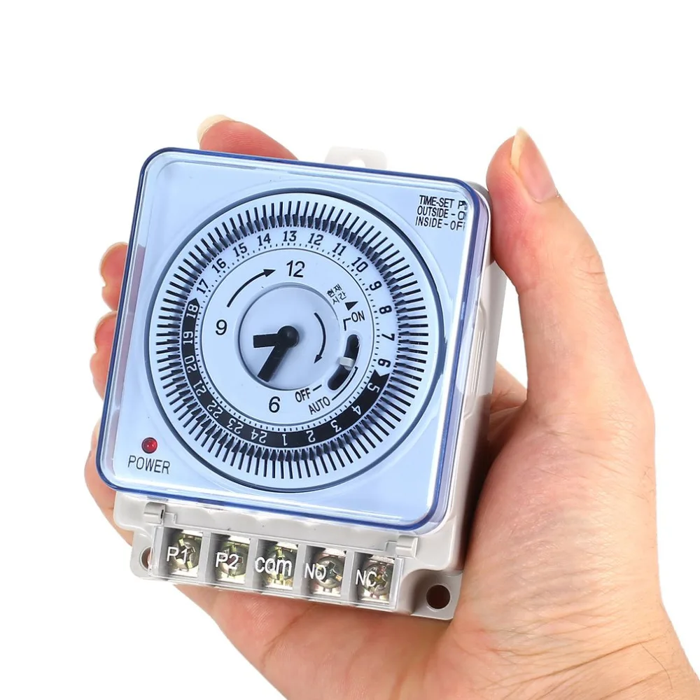 Mechanical Timer 230V Time Counter Reminder 15min 24h Kitchen Countdown 