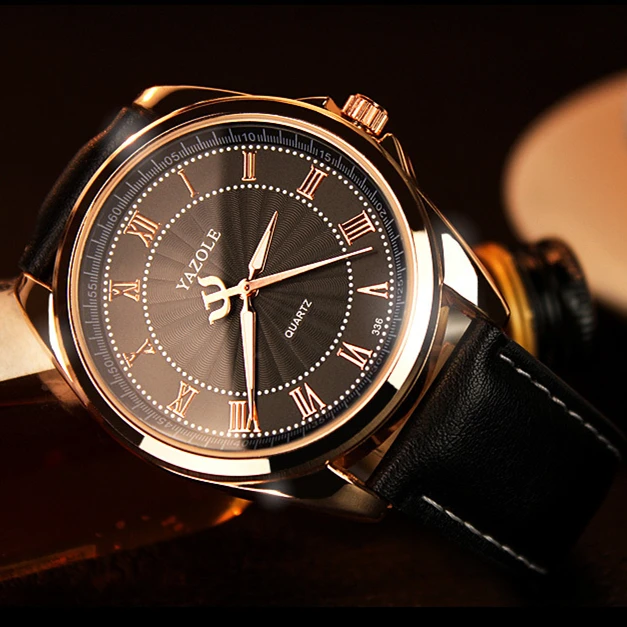 

Classical Business Watches Men Brand Luxury Sport hombre Relogio Masculino 2023 Leather Band Rose Gold Quartz Wrist Watch Clocks