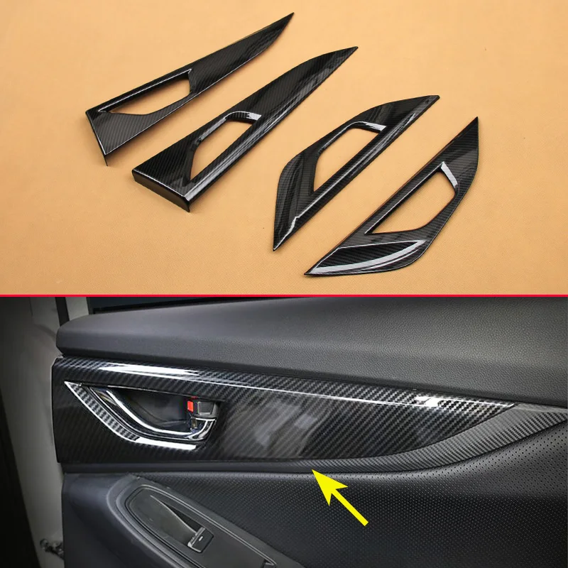 Interior Door Handle Surrounds For Subaru Crosstrek XV 2018 Carbon