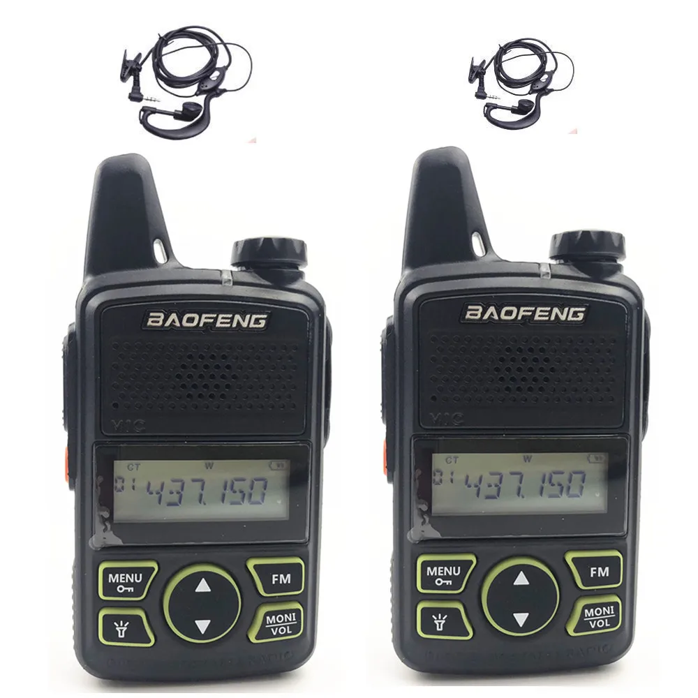 2 шт. Baofeng BF T1 мини Детская рация Ham двухстороннее радио comunicador BFT1 портативная USB HF