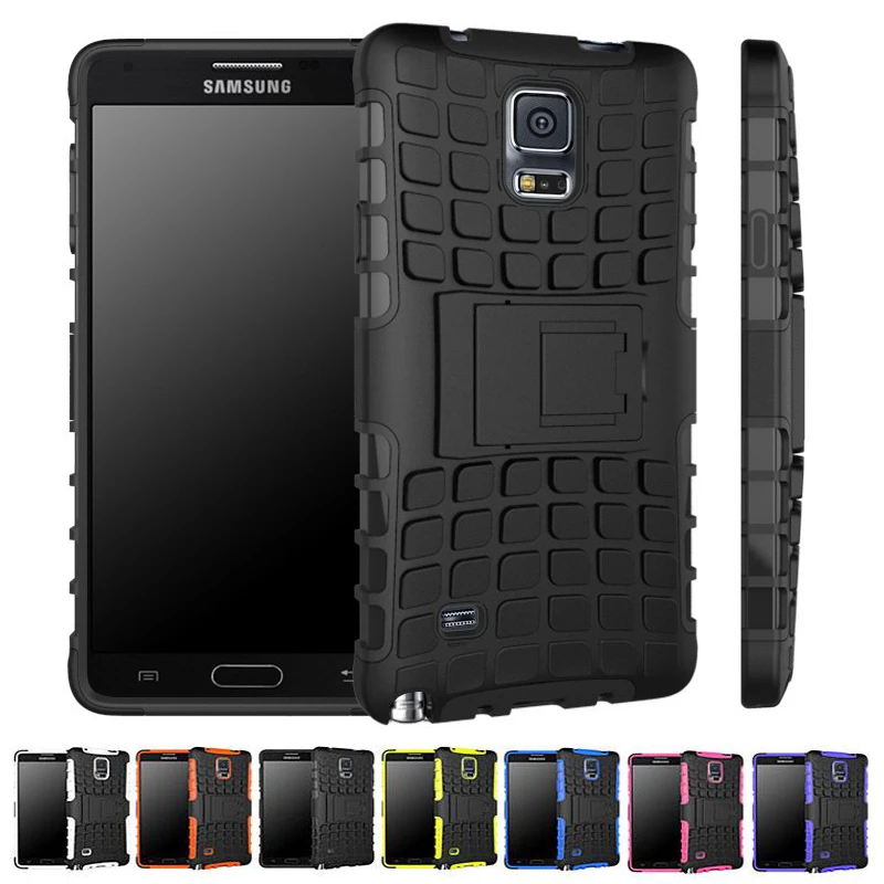 

Note 4 Stent Silicon PC Hard Back Cover For Samsung Galaxy Note 3 4 5 Case Unique Grenade Grip Rugged Rubber Grain Non-Slip