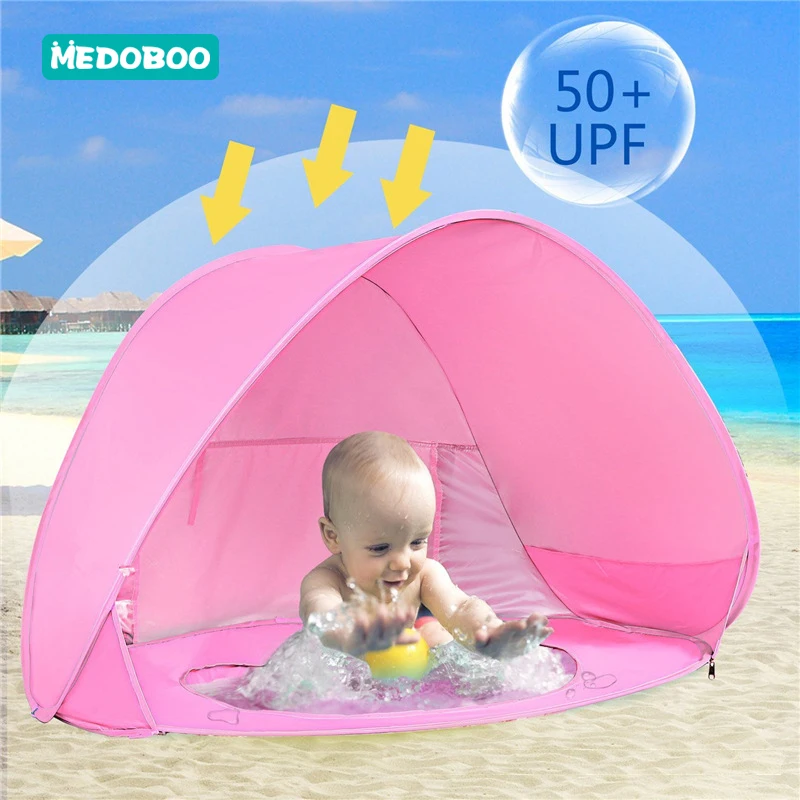 

Medoboo Summer Baby Beach Tent UV Protection Sunshelter Portable Children Toys Small House Children's Pool Tent Ball Pool 30