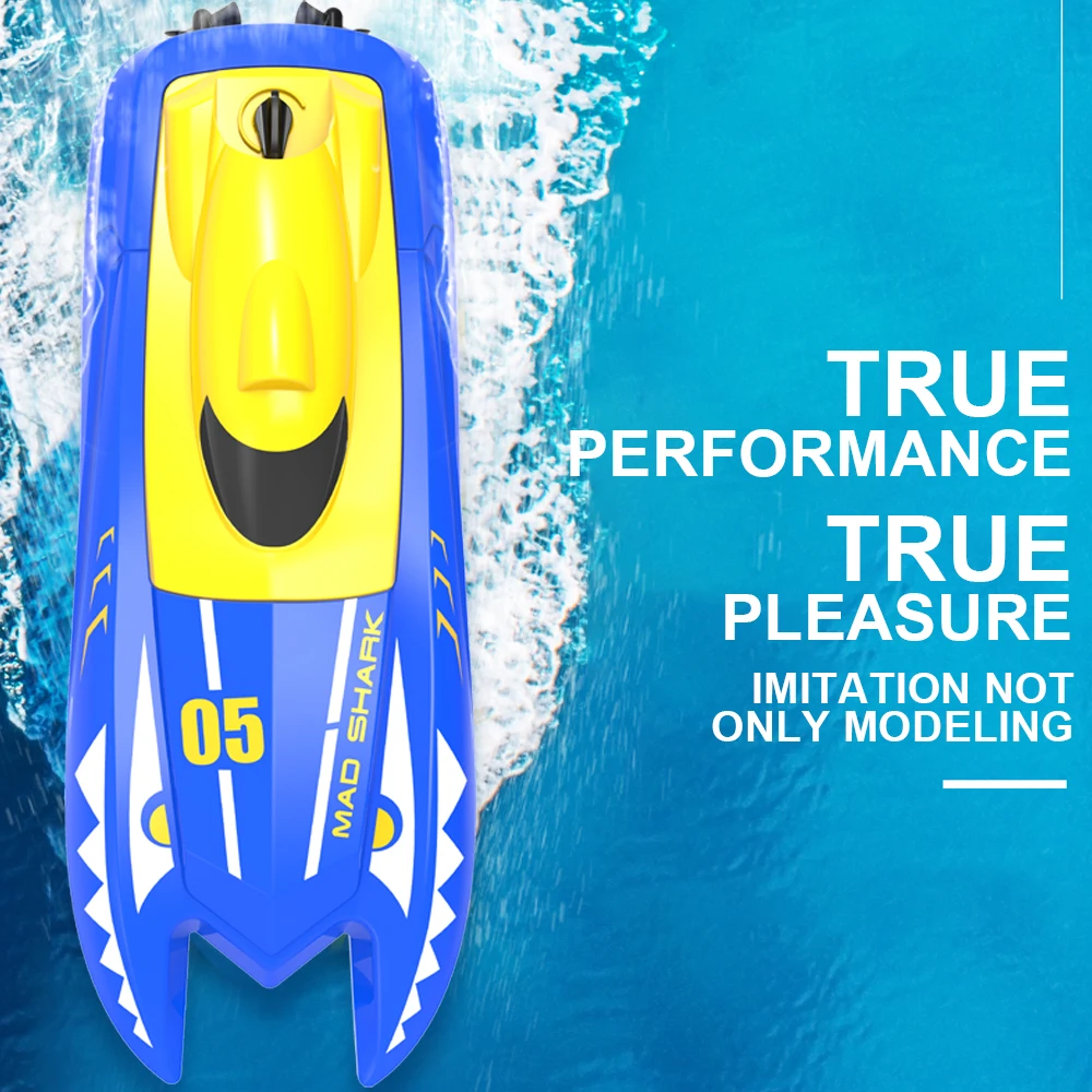 H128 Mini Boat 1/47 2.4GHz Remote Control Speed RC Boat Dual Motors 15km/h Super Speed RC Ship Speedboat Electric RC Toys