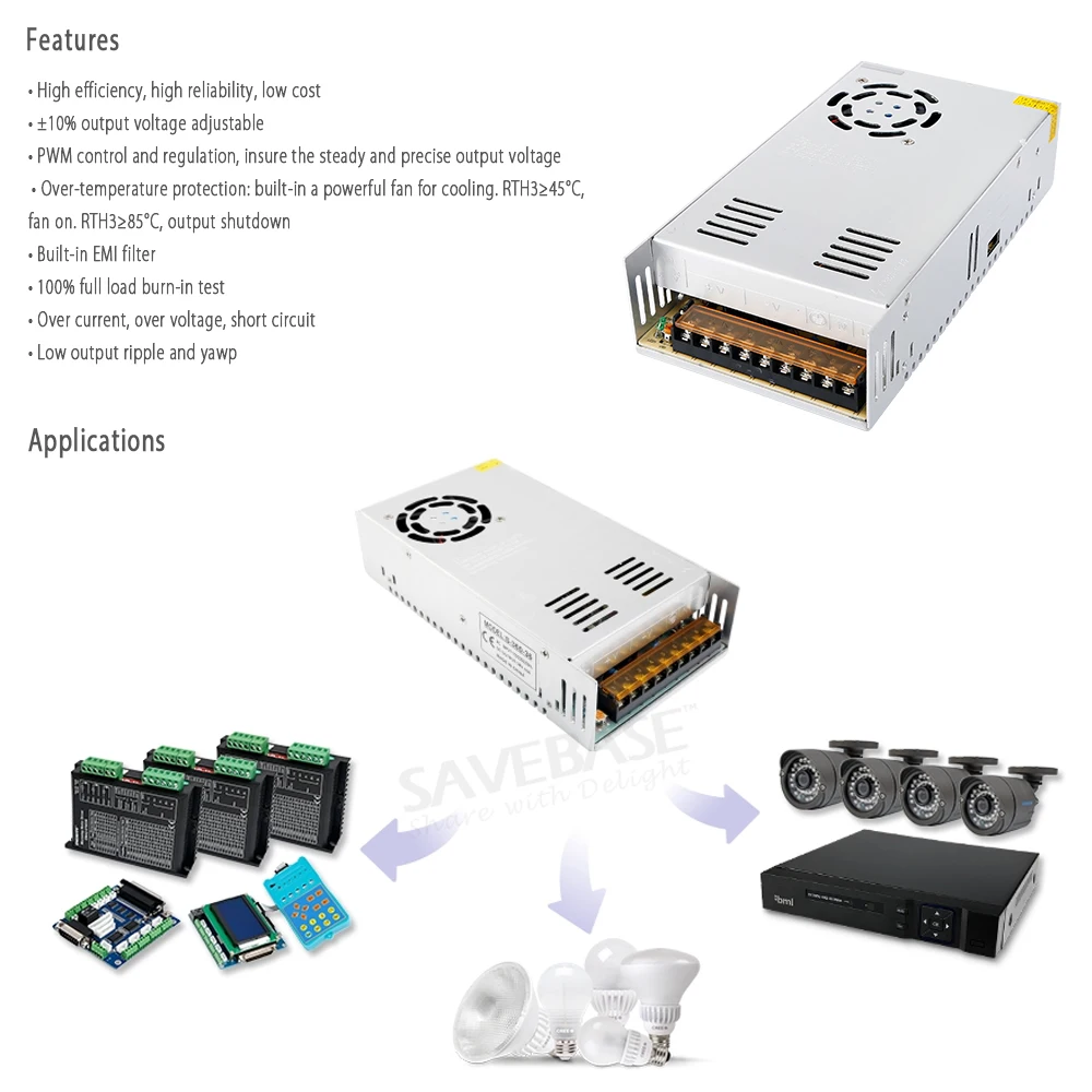 36V Power Supply For CNC Servo Stepper Motor Driver NEW