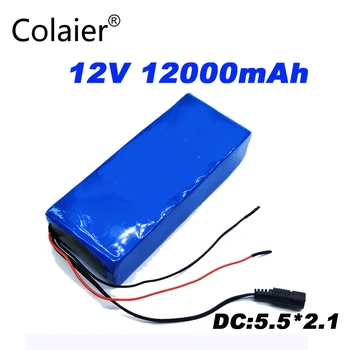 

Colaier 12V 12Ah 18650 Battery 12V Battery Make 12000mAh 10C Rechargeable Batteries For Digital Emergency Power LED Light