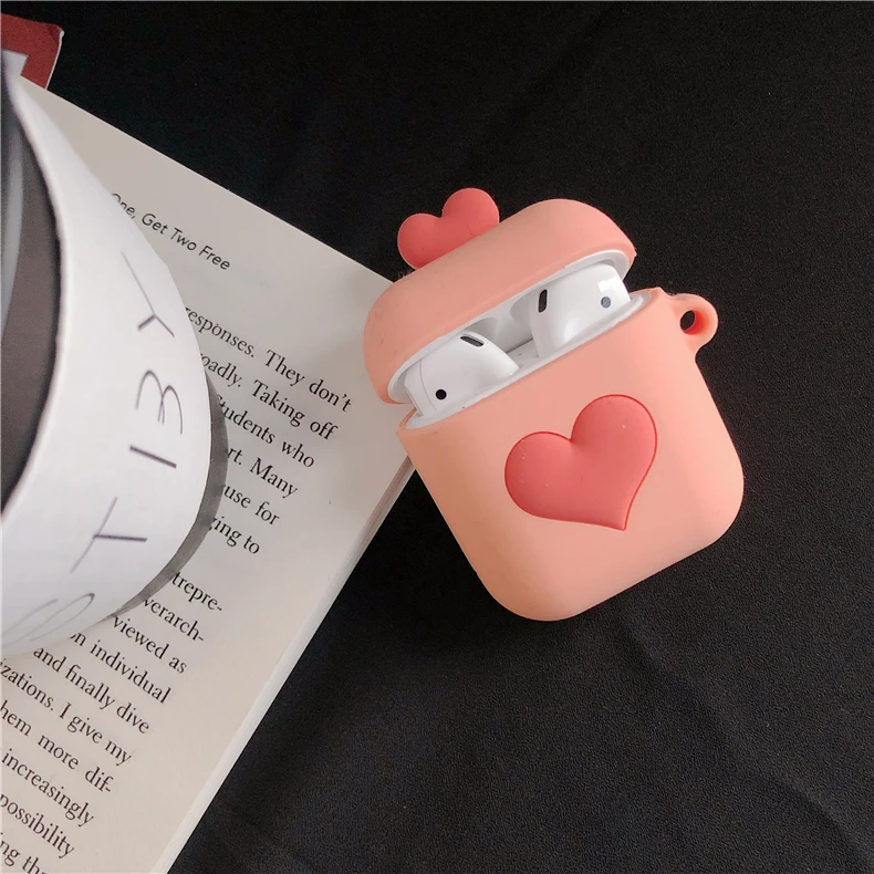 Love Heart Case For AirPods Bluetooth Wireless Earphone Case  (15)