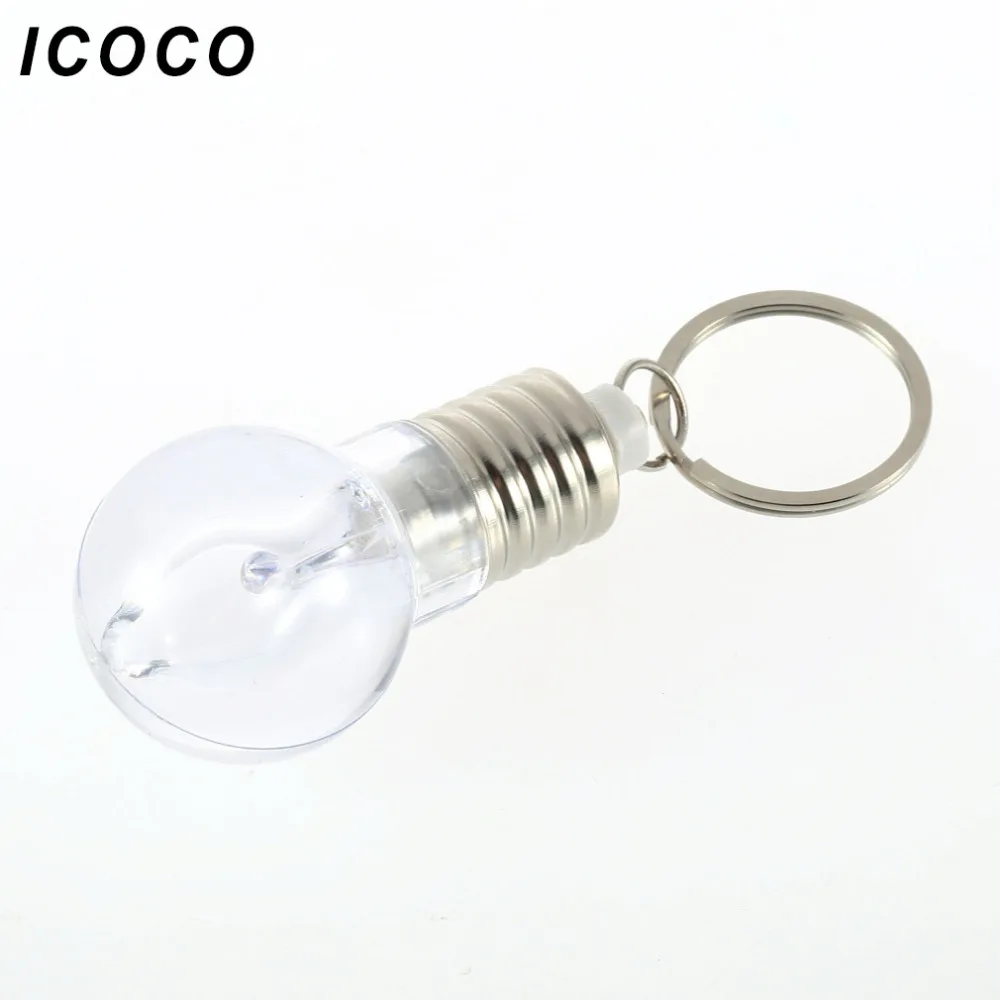 New 1pcs Colorful Changing font b LED b font Flashlight Light Mini Bulb Lamp Key Chain