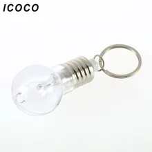 Новый 1 шт. Красочные Изменение LED Фонарик Свет Мини-Лампа Брелок Кольцо Брелок Ясно Лампы Факел Брелок В на складе