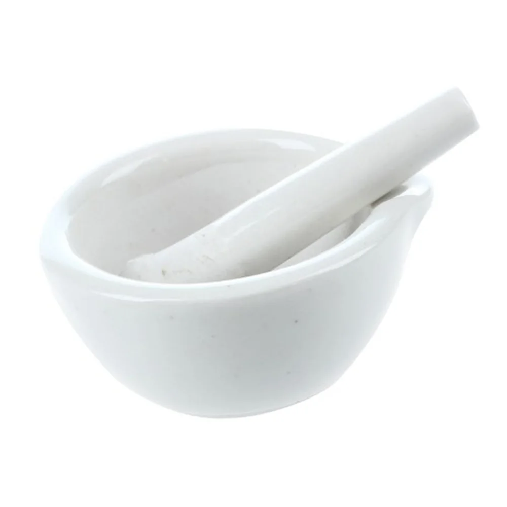 60-160mm porcelain pestle and mortar mixing bowls polished game - white | Канцтовары для офиса и дома
