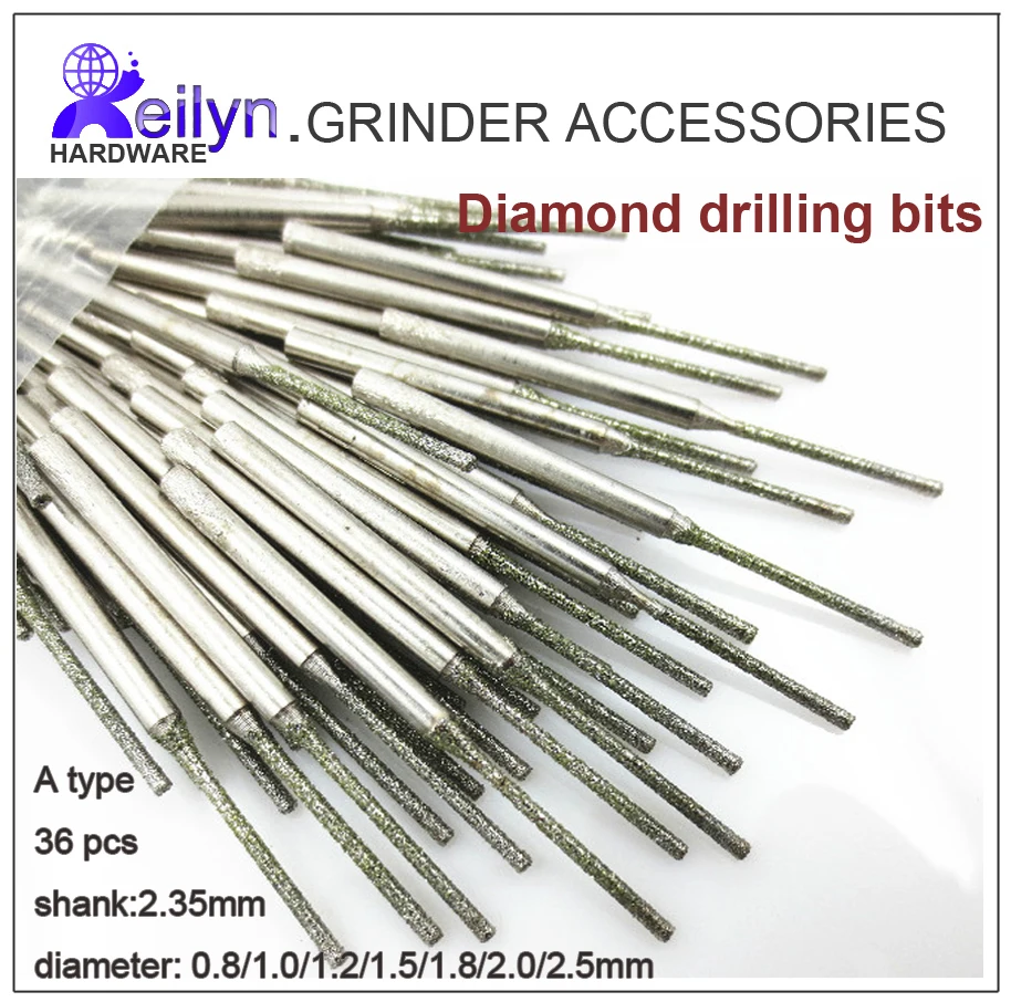Buy Cheap 36pc diamond drilling bits rough grit Emergy diamond abrasive bits peeling needle A