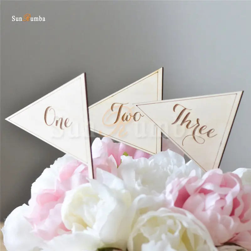 1 10 Table Numbers Wood Wedding Table Number Holder Party