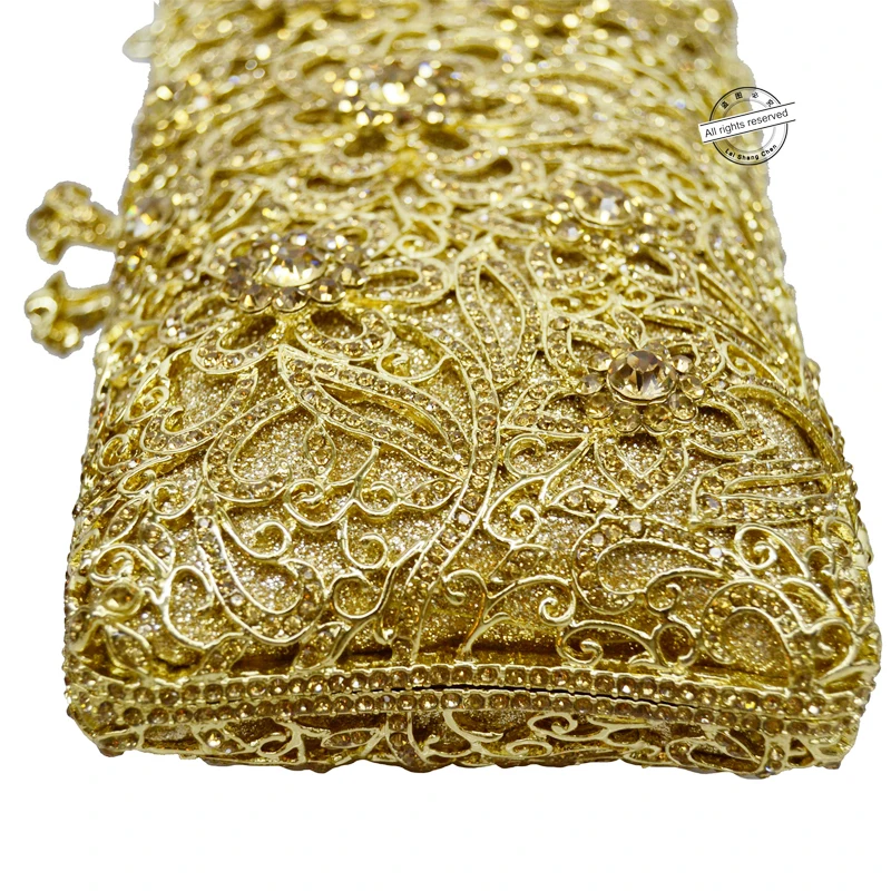 Дизайн, покрыты золотом, алмазный кошелек Женская Роскошная ручная Сумочка с кристаллами вечерние вечерняя сумочка со стразами Женская сумка-конверт женская сумочка-клатч SC180