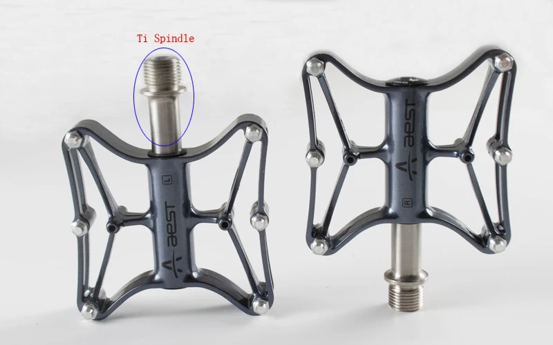 AEST ультра легкий Магниевый сплав Ti оси шпинделя велосипедная педаль 3 подшипника дорожный велосипед педали Складная велосипедная педаль