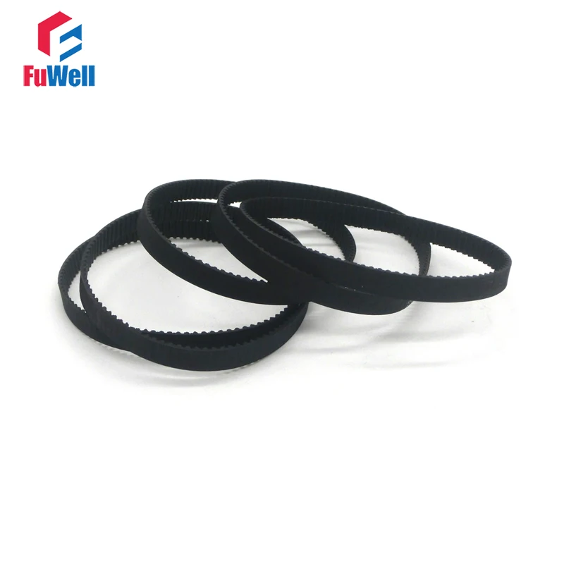 

2GT Timing Belt Rubber Toothed Belts GT2-232/240/260/264/280/294 Closed Loop 6/10mm Width Synchronous Pulley Belt for 3D Printer