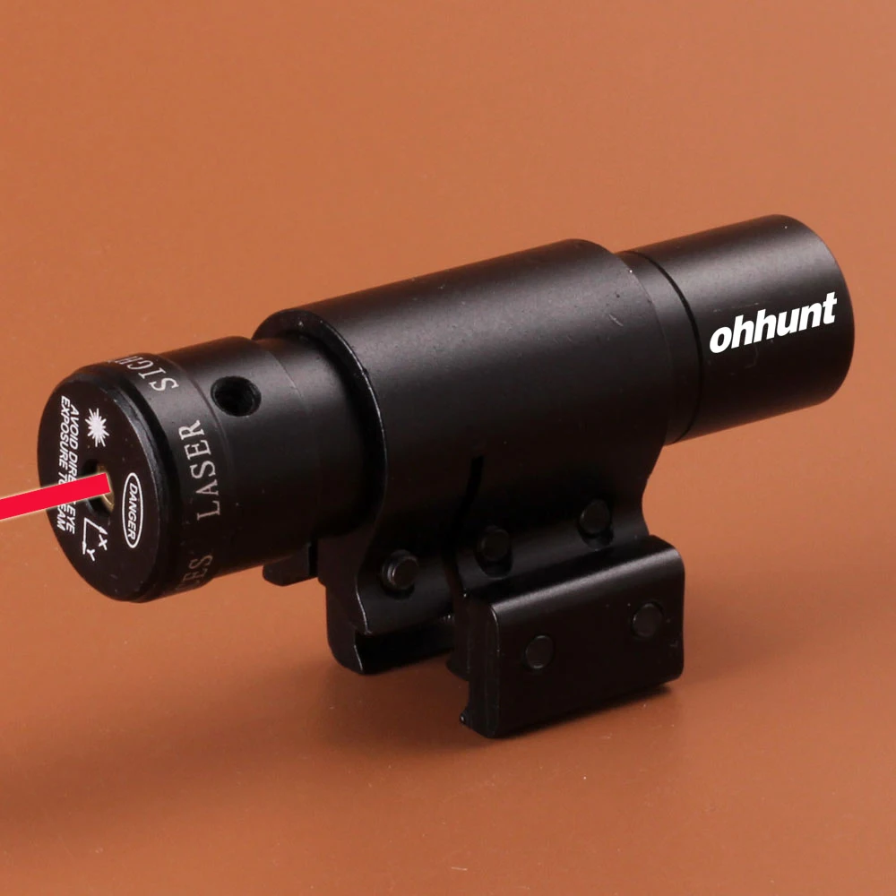 

ohhunt JG8 Tactical Red Green Dot Laser Sight 5mw with Mount Cap Pressure Switch for Hunting Rifle Scope Riflescope Pistol