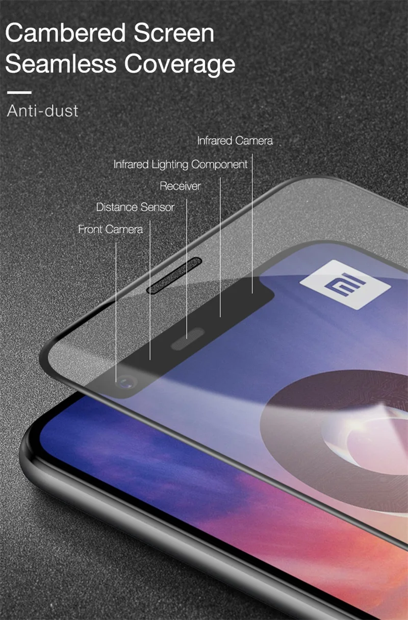 6. full cover glass for xiaomi 8