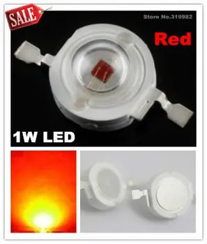 

50pcs/lot, 1W Red led beads, high power red light beads, red led source, LED Diodes Lamp Beads, (No: GH-1W-R ) freeshipping