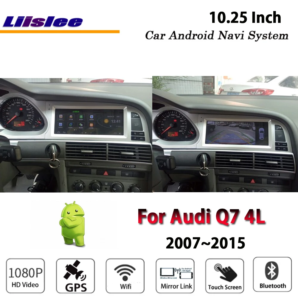 Clearance Liislee Car Android 2G RAM 32ROM For Audi Q7 4L 2007~2015 Original style Radio Carplay GPS Navi Map Navigation System Multimedia 1