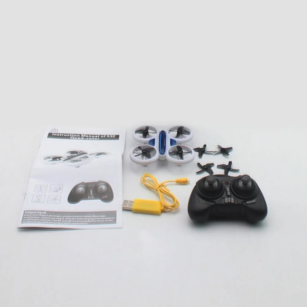 

JINXINGDA 532 Mini Neon Drone RC Quadcopter Altitude Hold 3D Flip LED Light Headless Mode 360 Flip for Kids Toy