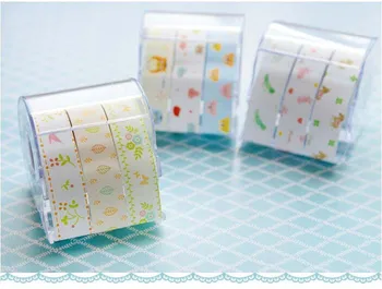 

Free ship! 1lot=3set!Sweet note paper / convenience to paste / Office tape loading / tear pad/paper tape/rolling sticky note