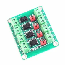 PC817 4 канальная оптопара изоляционная плата преобразователь напряжения адаптер модуль 3,6-30 в драйвер фотоэлектрический изолированный модуль PC 817