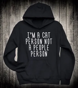

Im A Cat Person Not A People Person Funny Introvert Slogan Hoodie Pet Kitten Owner Sweatshirt Emo Antisocial Clothing hoodie