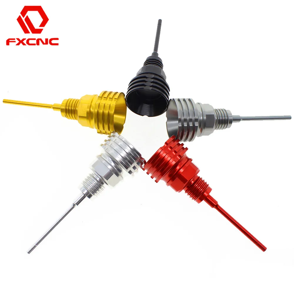 FX CNC мотоцикл алюминиевая масляная палочка наполнитель колпачок Dipstick Подходит