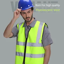 Светоотражающий жилет для защиты окружающей среды Экологичная защитная одежда жилет для транспортировки дорожного строительства