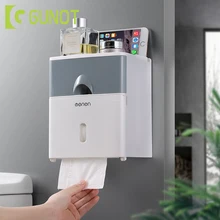 GUNOT водонепроницаемый держатель для туалетной бумаги настенный диспенсер для туалетной бумаги многофункциональная коробка для салфеток мыльница, аксессуары для ванной комнаты