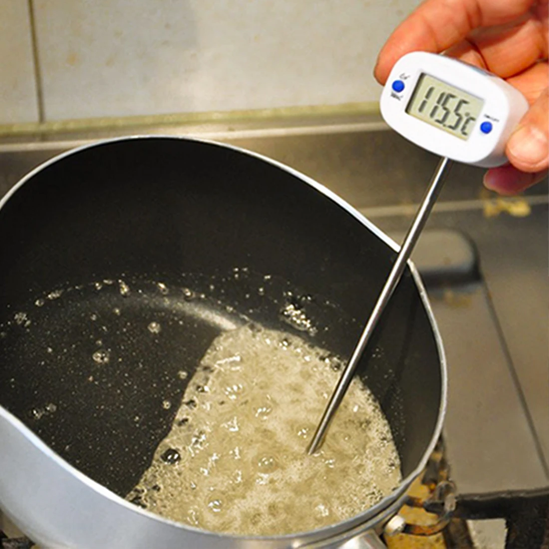 

Rotatable Digital Food Thermometer BBQ Meat Chocolate Oven Milk Water Oil Cooking Kitchen Thermometer Electronic Probe