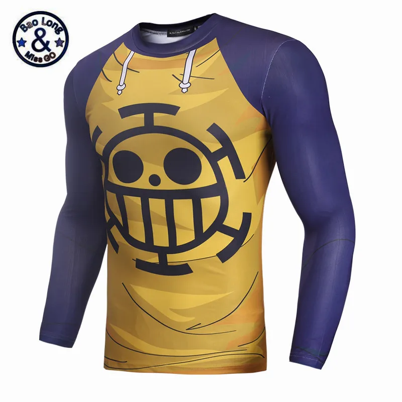 Beste Herfst Nieuwe Stuk t shirts Mannen anime shirt 3d t shirt gedrukt compressie tops Fitness strakke tee shirt homme