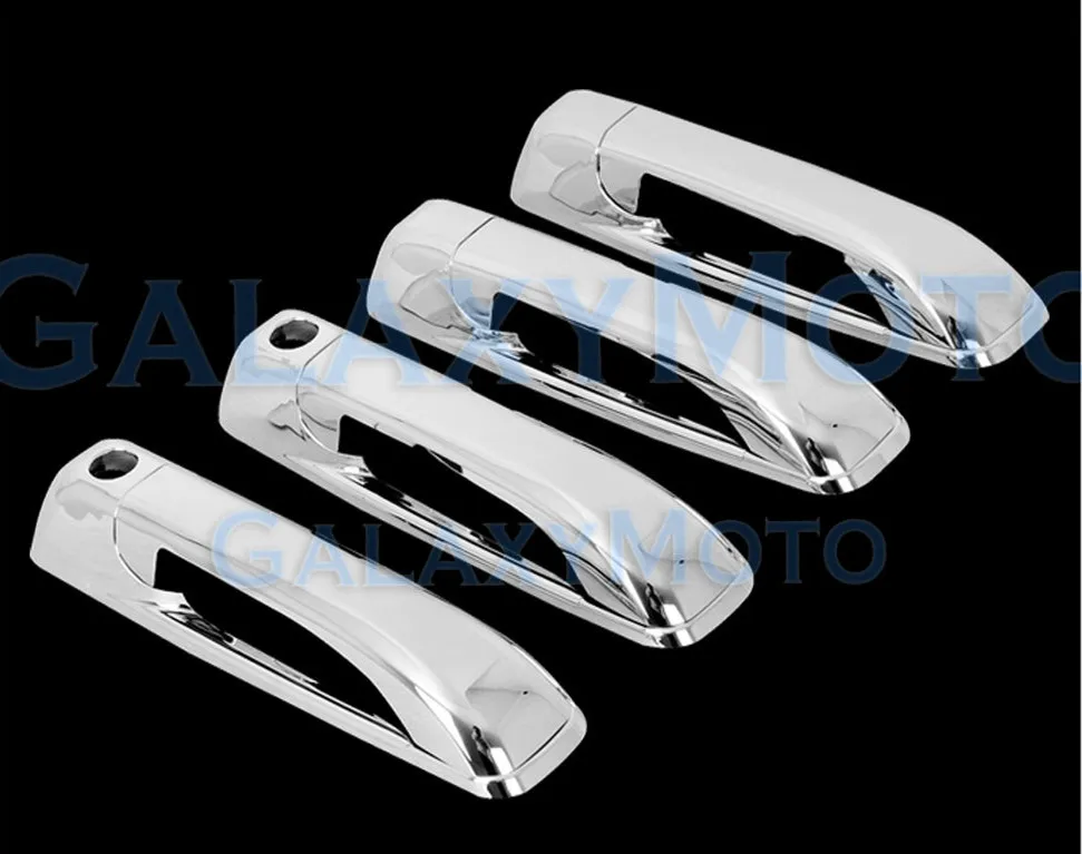 

XYIVYG Triple Chrome 4 Door Handle W/PSG Keyhole Cover 06-11 for Jeep Commander