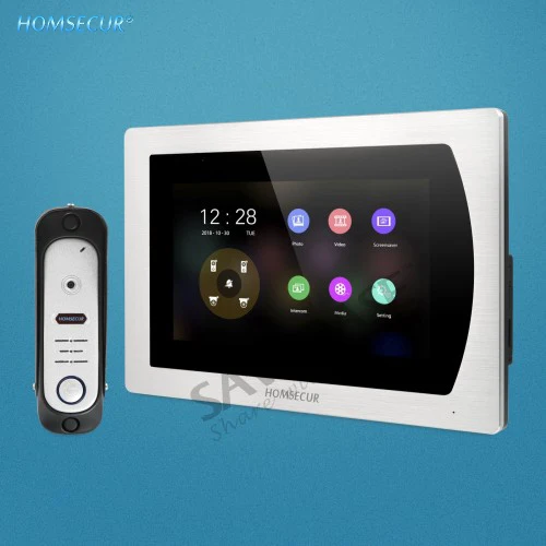 

HOMSECUR 7" Hands-free Video Door Phone Intercom System with 1.3MP Silver Camera BC051HD-S+BM717HD-S